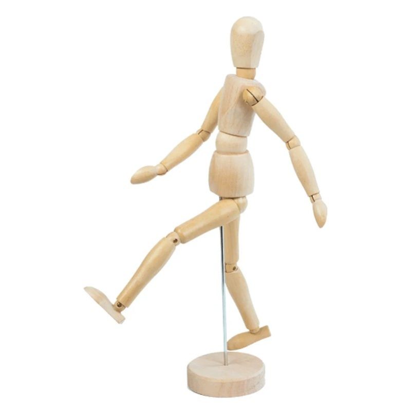 Hongu MANICHINO IN LEGNO 20cm SNODABILE MANNEQUIN ARTICULATED PER A...
