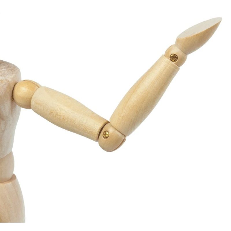 Hongu MANICHINO IN LEGNO 20cm SNODABILE MANNEQUIN ARTICULATED PER A...
