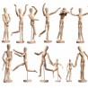 Hongu MANICHINO IN LEGNO 20cm SNODABILE MANNEQUIN ARTICULATED PER A...