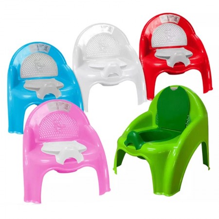 Vasino Bambini Sedia Sgabellino Toilette Bagno Schienale Riduttore Bimbi 3152