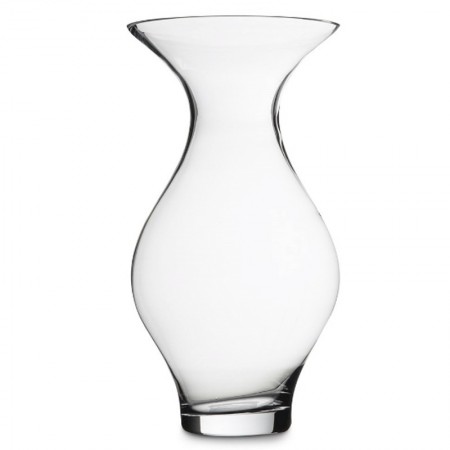 Vaso in vetro altezza 20cm Trasparente Elegante Per Fiori Piante anfora arredo
