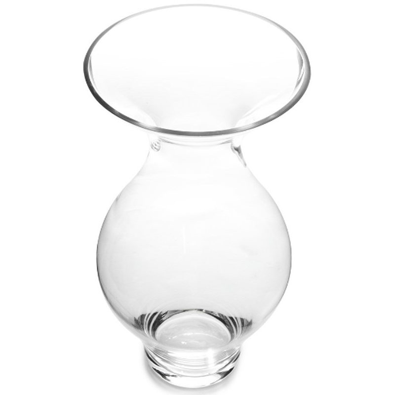 Hongu Vaso in vetro altezza 20cm Trasparente Elegante Per Fiori Pia...