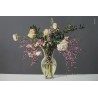 Hongu Vaso in vetro altezza 20cm Trasparente Elegante Per Fiori Pia...