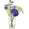 Hongu Vaso in vetro altezza 20cm Trasparente Elegante Per Fiori Pia...
