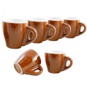 Set 6 tazzine caffè espresso bar ceramica cucina colazione tazza bicchieri 6x7cm