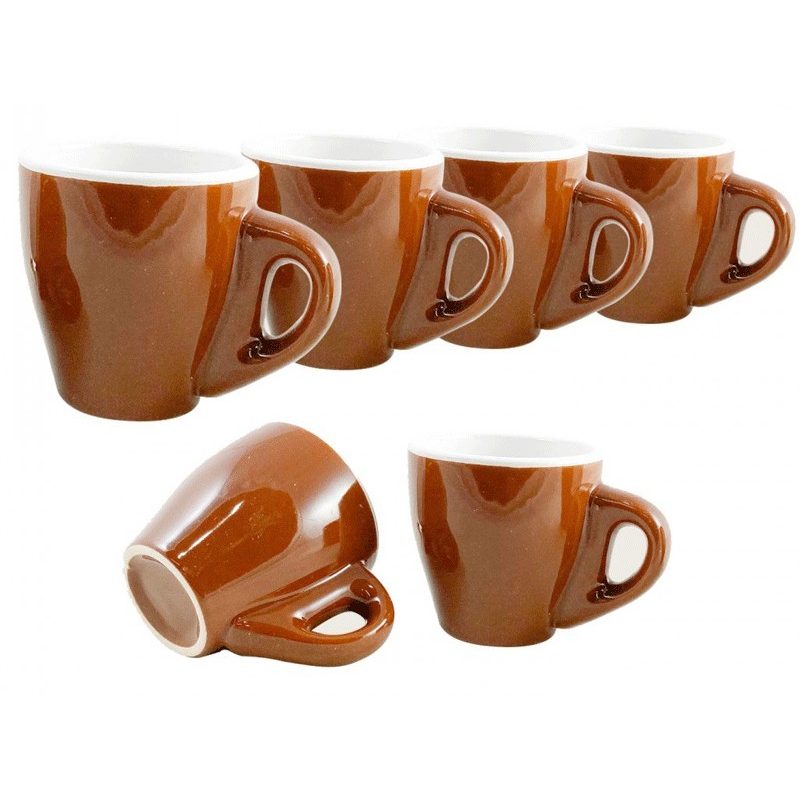 Hongu Set 6 tazzine caffè espresso bar ceramica cucina colazione ta...