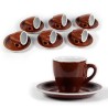 Hongu Set 6 tazzine caffè espresso bar ceramica cucina colazione ta...