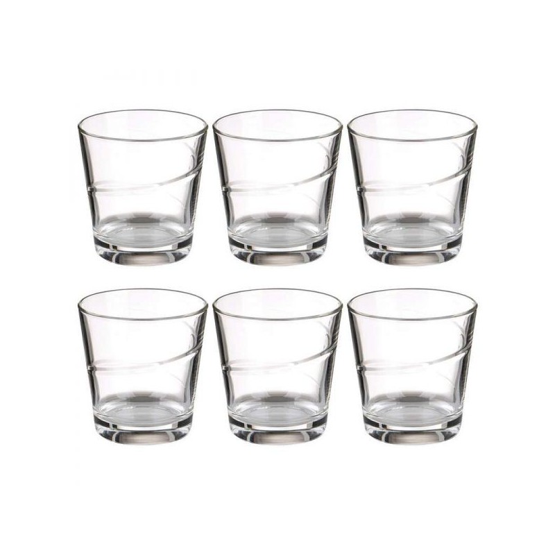 SET 6 BICCHIERI ACQUA IN VETRO ROCCO BORMIOLI ARCHIMEDE CASA RISTORANTE CL24 BAR