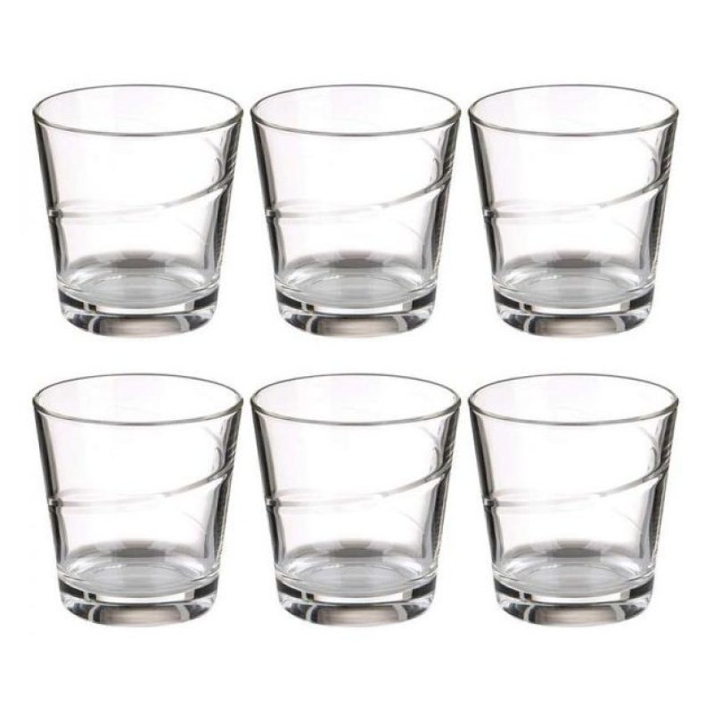 Bormioli Rocco SET 6 BICCHIERI ACQUA IN VETRO ROCCO BORMIOLI ARCHIM...