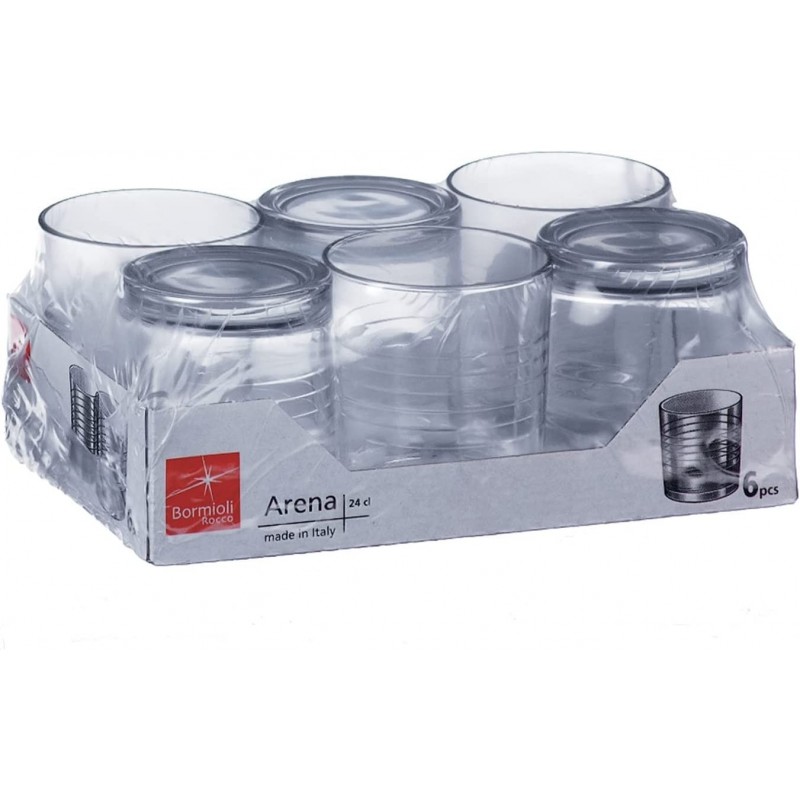 Bormioli Rocco SET 12 BICCHIERI ACQUA IN VETRO ROCCO BORMIOLI ARENA...