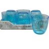 Bormioli Rocco BORMIOLI LINE 6 BICCHIERI PER ACQUA IN VETRO BLU 290...
