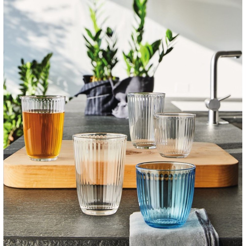 Bormioli Rocco BORMIOLI LINE 6 BICCHIERI PER ACQUA IN VETRO BLU 290...