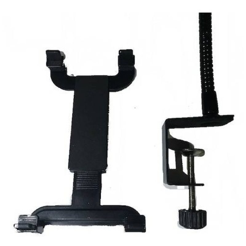 Supporto Stand in metallo con braccio telescopico per iPad Galaxy e Tablet PC dai 7 ai 10 pollici
