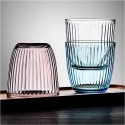 BORMIOLI LINE 6 PEZZI BICCHIERI PER ACQUA IN VETRO ROSA 290 ML SET BAR COCKTAIL