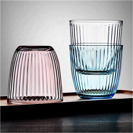 BORMIOLI LINE 6 PEZZI BICCHIERI PER ACQUA IN VETRO ROSA 290 ML SET BAR COCKTAIL