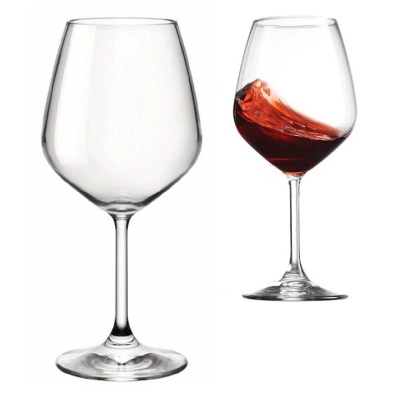 Bormioli Rocco BORMIOLI 2 calici per vino rosso bianco in vetro tra...
