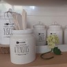 Gicos Contenitore porta mestoli 15 cm utensili Cucina ceramica bian...