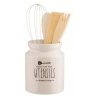 Gicos Contenitore porta mestoli 15 cm utensili Cucina ceramica bian...