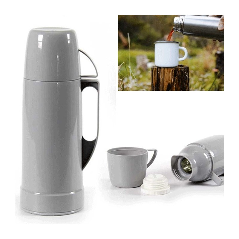 Thermos Termico portatile con tappo 450/750 ml 1L bottiglia borraccia coperchio