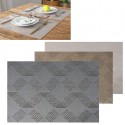 Set 12 Tovagliette americane plastica antimacchia PVC colazione 30x45cm lavabili