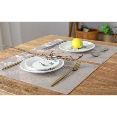 Set 12 Tovagliette americane plastica antimacchia PVC colazione 30x45cm lavabili