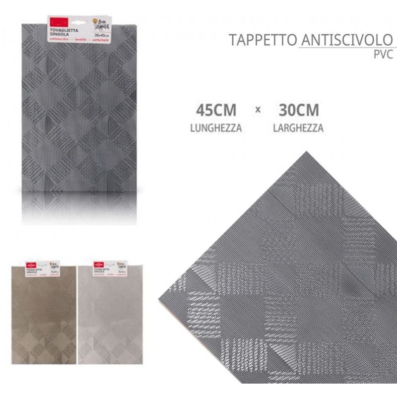 Generico Set 12 Tovagliette americane plastica antimacchia PVC cola...