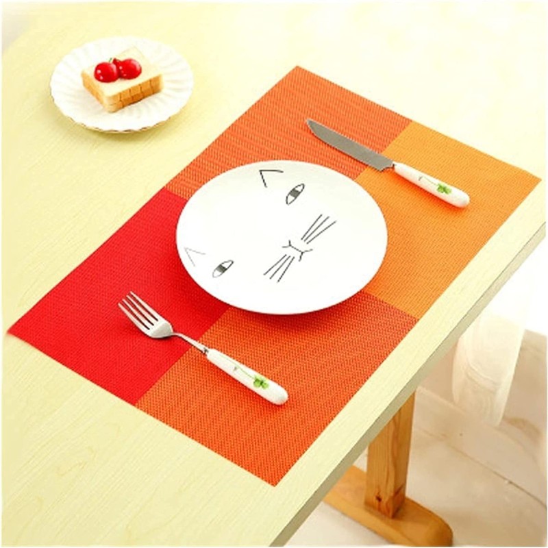 Set 12 Tovagliette americane plastica antimacchia PVC colazione 30x...