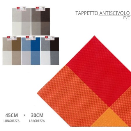 Set 12 Tovagliette americane plastica antimacchia PVC colazione 30x45cm lavabili