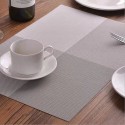 Set 12 Tovagliette americane plastica antimacchia PVC colazione 30x45cm lavabili