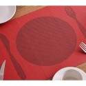 Set 12 Tovagliette americane plastica antimacchia PVC colazione 30x45cm colorate
