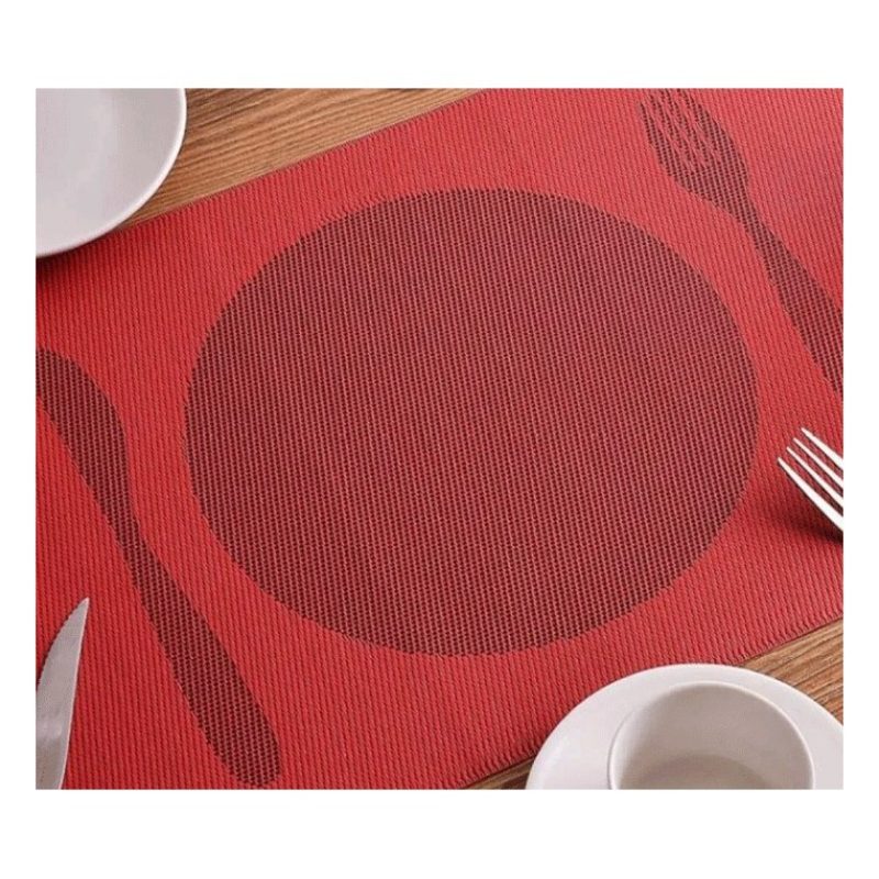 Set 12 Tovagliette americane plastica antimacchia PVC colazione 30x...