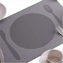 Set 12 Tovagliette americane plastica antimacchia PVC colazione 30x45cm colorate