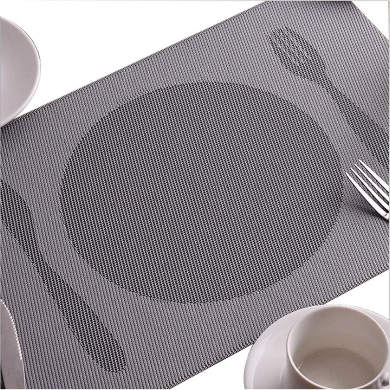 Set 12 Tovagliette americane plastica antimacchia PVC colazione 30x...