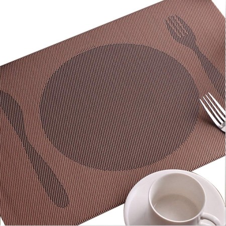 Set 12 Tovagliette americane plastica antimacchia PVC colazione 30x45cm colorate