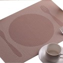 Set 12 Tovagliette americane plastica antimacchia PVC colazione 30x45cm colorate