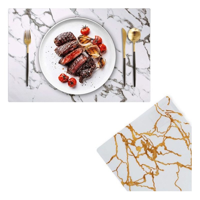 Set 12 Tovagliette americane plastica antimacchia PVC colazione 30 ...