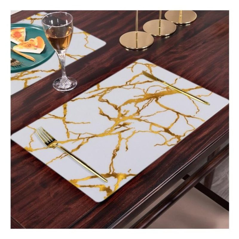 Set 12 Tovagliette americane plastica antimacchia PVC colazione 30 ...