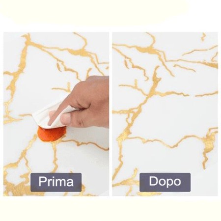 Set 12 Tovagliette americane plastica antimacchia PVC colazione 30 x 45 cm marmo