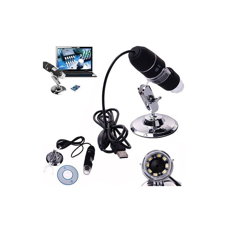 Microscopio digitale USB 1000X endoscopio luce led PC video camera HD