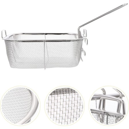 Cestello cesto friggitrice friggere fritture passino cucina acciaio griglia 20cm