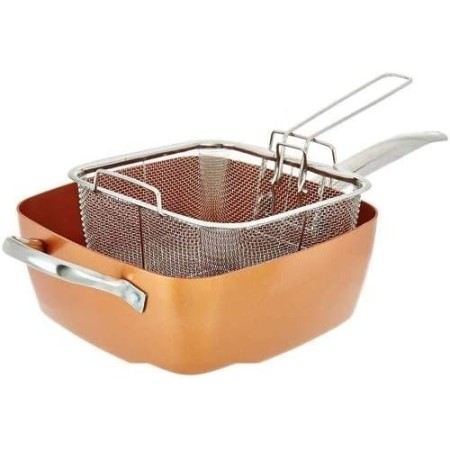 Cestello cesto friggitrice friggere fritture passino cucina acciaio griglia 23cm