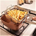 Cestello cesto friggitrice friggere fritture passino cucina acciaio griglia 23cm