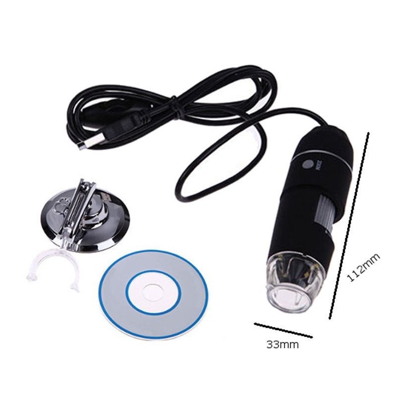 Microscopio digitale USB 1000X endoscopio luce led PC video camera HD