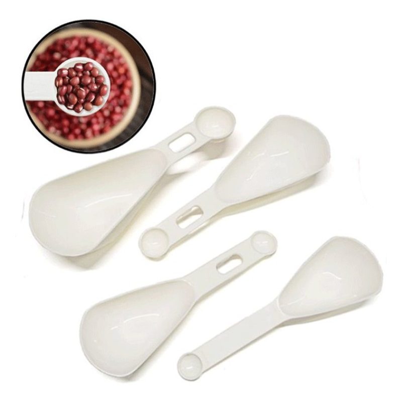 Hongu Misurini Cucchiai da cucina in plastica bianca per alimenti d...
