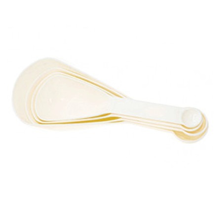 Misurini Cucchiai da cucina in plastica bianca per alimenti da cucina 4 pezzi