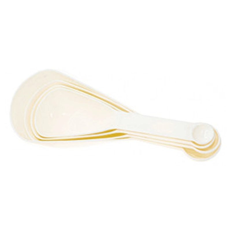 Hongu Misurini Cucchiai da cucina in plastica bianca per alimenti d...