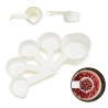 Hongu Misurini Cucchiai da cucina in plastica bianca per alimenti d...