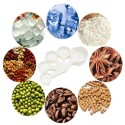 Misurini Cucchiai da cucina in plastica bianca per alimenti da cucina 5 tazze