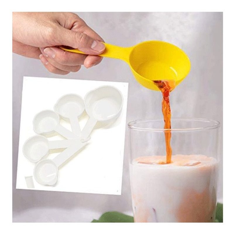 Hongu Misurini Cucchiai da cucina in plastica bianca per alimenti d...