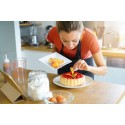 Misurini Cucchiai da cucina in plastica bianca per alimenti da cucina 5 tazze